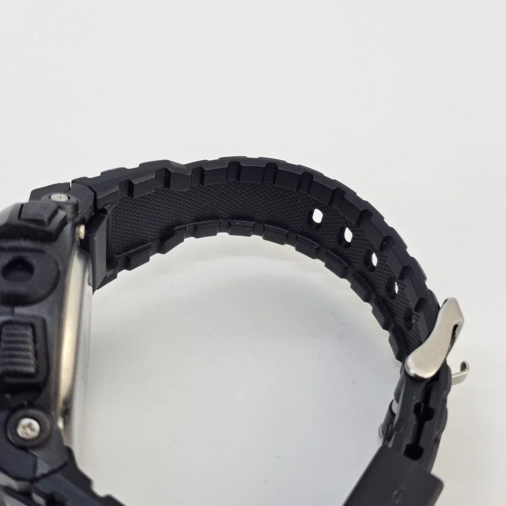 Armitron Pro Sport Digital Watch Men 48MM Day Light Black Plastic Bands Working‎